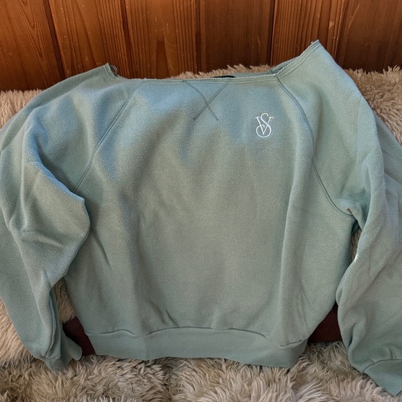 Victoria's Secret Tops - Slouchy Victoria Secret Crop Sweatshirt